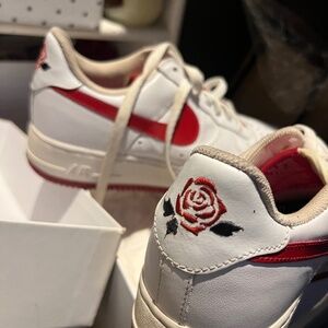 Nike Air Force ones red/white